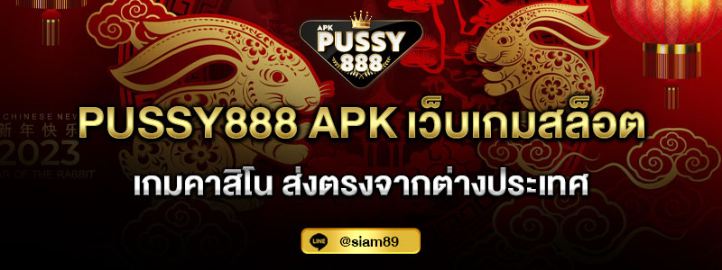 PUSSY888 APK เว็บเกมสล็อตและเกมคาสิโน ส่งตรงจากต่างประเทศ